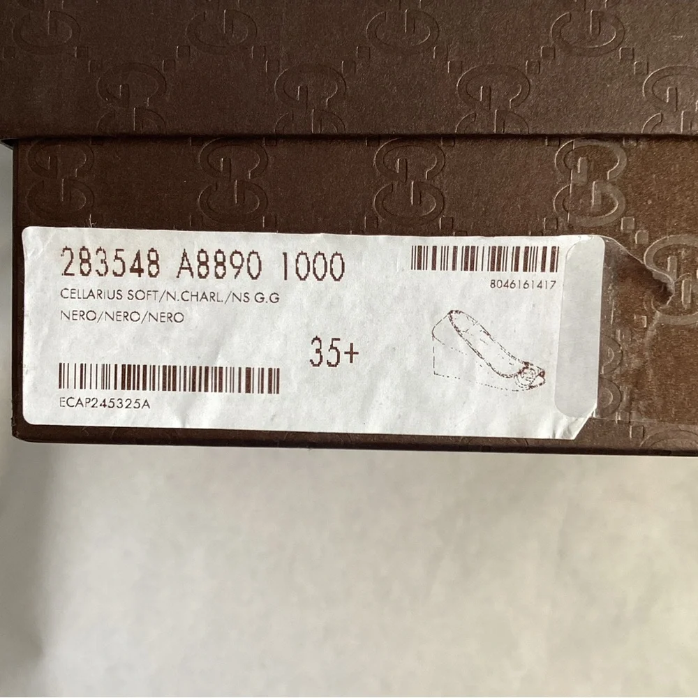 Authentic Gucci Cellarius Peep-Toe Wedge, Size 5.5 - Picture 11 of 12